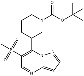 1416373-50-6 tert-butyl 3-(6-(methylsulfonyl)pyrazolo[1,5-a]pyrimidin-7-yl)piperidine-1-carboxylate