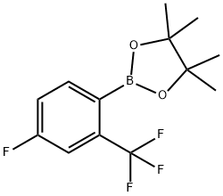 4-氟-2-(三氟甲基)苯基硼酸频哪醇酯,1416723-10-8,结构式