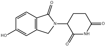 3-(5-羟基-1-氧代异吲哚-2-基)哌啶-2,6-二酮, 1416990-08-3, 结构式