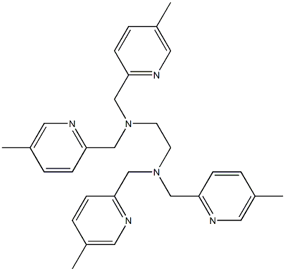 N1,N1,N2,N2-tetrakis[(5-methyl-2-pyridinyl)methyl]-1,2-Ethanediamine 结构式