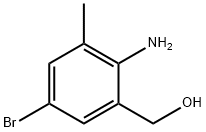 (2-氨基-5-溴-3-甲基苯基)甲醇 结构式
