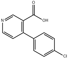 4-(4-chlorophenyl)nicotinic acid Struktur
