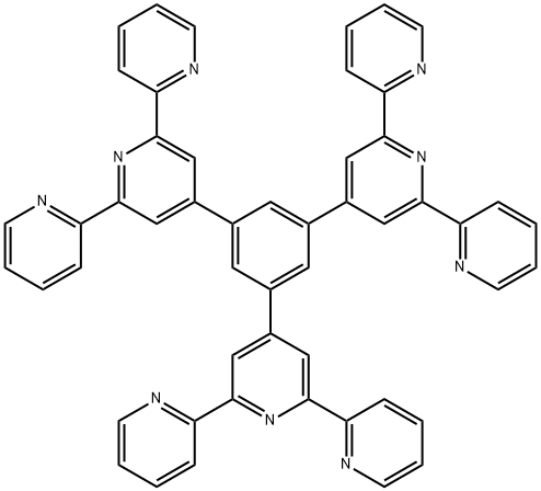 1,3,5-三[3',5'-双(2'‘-吡啶基)-4'-吡啶基]苯,142030-40-8,结构式