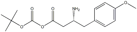 BOC-R-3-氨基-4-(4-甲氧基苯基)-丁酸 结构式