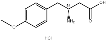 (R)-3-Amino-4-(4-methoxy-phenyl)-butyric acid-HCl, 1421258-66-3, 结构式