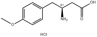 S-3-氨基-4-(4-甲氧基苯基)-丁酸.盐酸盐, 1421258-68-5, 结构式
