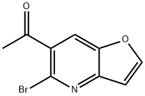 1-(5-BROMOFURO[3,2-B]PYRIDIN-6-YL)ETHANONE Struktur