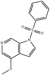 4-甲氧基-1-(苯磺酰基)-1H-吡咯并[2,3-c]吡啶,1421517-99-8,结构式