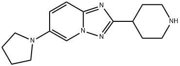 2-(Piperidin-4-Yl)-6-(Pyrrolidin-1-Yl)-[1,2,4]Triazolo[1,5-A]Pyridine,1422060-93-2,结构式