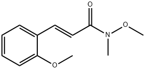 (2E)-N-methoxy-3-(2-methoxyphenyl)-N-methylprop-2-enamide,1422176-88-2,结构式