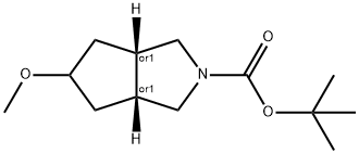tert-butyl 5-methoxyhexahydrocyclopenta[c]pyrrole-2(1H)-carboxylate Structure