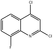 2,4-Dichloro-8-fluoroquinoline Structure