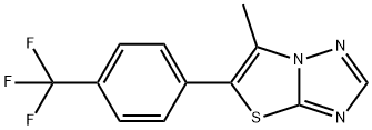 6-METHYL-5-(4-(TRIFLUOROMETHYL)PHENYL)THIAZOLO[3,2-B][1,2,4]TRIAZOLE Struktur