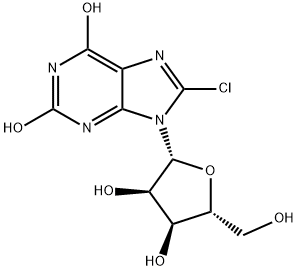 8-chloroXanthosine Struktur