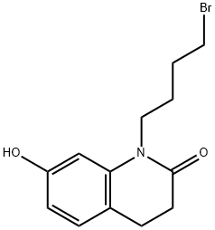 1-(4-Bromobutyl)-3,4-dihydro-7-hydroxy-2(1H)-quinolinone Struktur