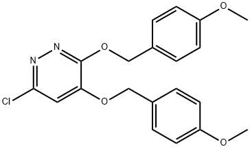 6-chloro-3,4-bis(4-methoxybenzyloxy)pyridazine,1425511-69-8,结构式