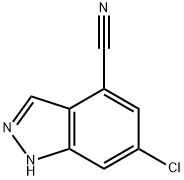 6-chloro-1H-indazole-4-carbonitrile Struktur
