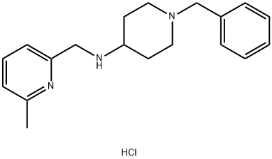 1-benzyl-N-[(6-methylpyridin-2-yl)methyl]piperidin-4-amine dihydrochloride Struktur