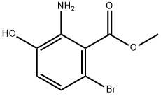 2-Amino-6-bromo-3-hydroxy-benzoic acid methyl ester Structure