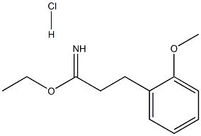 ethyl 2-(2-methoxyphenyl)ethanecarboximidate hydrochloride Struktur