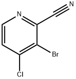 3-溴-4-氯-2-吡啶腈,1427158-10-8,结构式