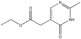 5-Pyrimidineaceticacid, 3,4-dihydro-2-methyl-4-oxo-, ethyl ester Struktur