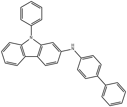 N-([1,1'-biphenyl]-4-yl)-9-phenyl-9H-carbazol-2-amine Structure