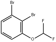 1,2-dibromo-3-(difluoromethoxy)benzene 化学構造式