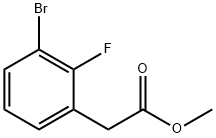 Methyl 3-Bromo-2-fluorophenylacetate Struktur