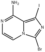 3-BROMO-1-IODOIMIDAZO[1,5-A]PYRAZIN-8-AMINE Struktur