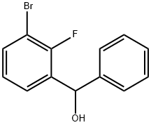 (3-BROMO-2-FLUOROPHENYL)(PHENYL)METHANOL Structure
