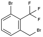3-bromo-2-(trifluoromethyl)benzyl bromide Structure
