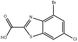 4-bromo-6-chloro-1,3-benzothiazole-2-carboxylic acid 结构式