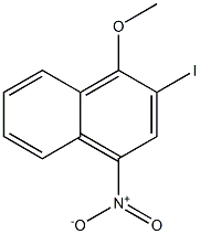 2-iodo-1-methoxy-4-nitronaphthalene Struktur
