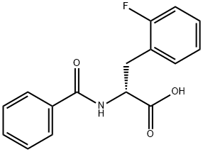 N-苯甲酰基-D-2-氟苯丙氨酸, 143051-54-1, 结构式