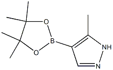 5-メチル-4-(4,4,5,5-テトラメチル-1,3,2-ジオキサボロラン-2-イル)-1H-ピラゾール 化学構造式