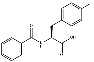 N-苯甲酰基-L-4-氟苯丙氨酸, 143120-37-0, 结构式