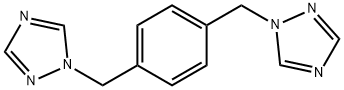 1,1′-p-キシリレンビス(1H-1,2,4-トリアゾール) 化学構造式