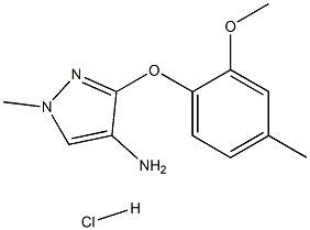 3-(2-methoxy-4-methylphenoxy)-1-methylpyrazol-4-amine:hydrochloride,1431964-62-3,结构式