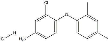 3-chloro-4-(2,4-dimethylphenoxy)aniline:hydrochloride Struktur