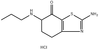 2-AMINO-6-(PROPYLAMINO)-4,5,6,7-TETRAHYDRO-1,3-BENZOTHIAZOL-7-ONE DIHCL Struktur