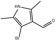 4-溴-2,5-二甲基-1H-吡咯-3-甲醛,1432087-58-5,结构式