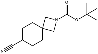 TERT-BUTYL 7-CYANO-2-AZASPIRO[3.5]NONANE-2-CARBOXYLATE Structure