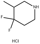 4,4-Difluoro-3-Methylpiperidine Hydrochloride Struktur