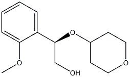 (R)-2-(2-METHOXYPHENYL)-2-((TETRAHYDRO-2H-PYRAN-4-YL)OXY)ETHAN-1-OL 结构式