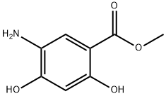 5-Amino-2,4-dihydroxy-benzoic acid methyl ester Struktur