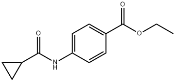 Benzoic acid,4-[(cyclopropylcarbonyl)amino]-, ethyl ester Struktur