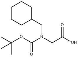 N-Boc-N-(cyclohexylmethyl)-glycine,143935-49-3,结构式