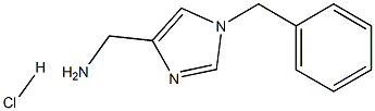 (1-Benzyl-1H-imidazol-4-yl)methanamine hydrochloride Structure
