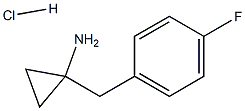 1-[(4-氟苯基)甲基]环丙烷-1-胺盐酸,1439903-05-5,结构式